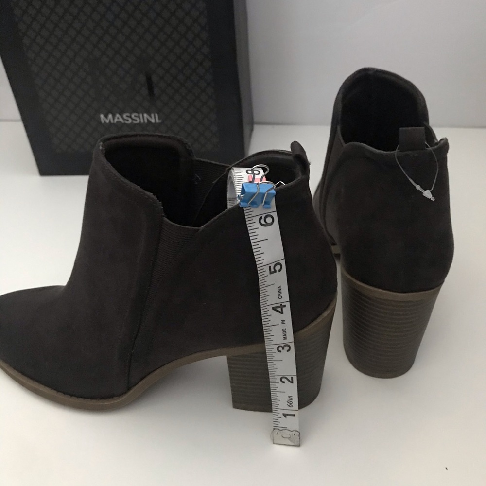 NIB Massini “Genesis” Grey Ankle Boots Size 8.5 - Picture 4 of 8